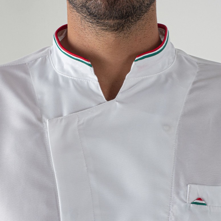 Veste coréenne à manches courtes pour chef...