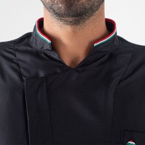 Veste coréenne à manches courtes pour chef cuisinier Giblor's Brando 22P08G302