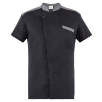 Veste coréenne à manches courtes pour chef cuisinier Giblor's Enea 20P08G177