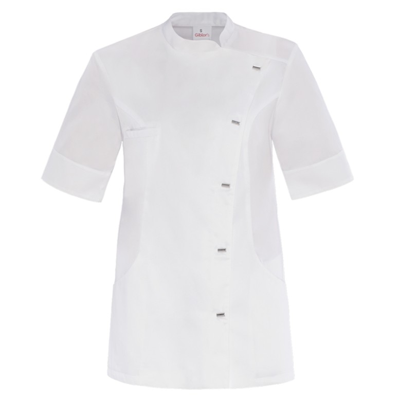 Veste coréenne à manches courtes avec poches...