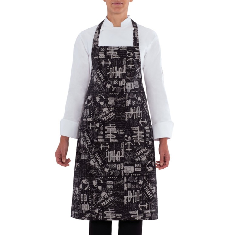 Tablier de travail unisexe en 100% coton...