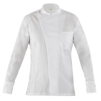 Veste de cuisine coréenne à manches longues extensible pour chef Giblor's Cesare 22P08G294