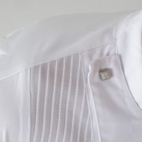 Veste de cuisine coréenne à manches longues extensible pour chef Giblor's Cesare 22P08G294
