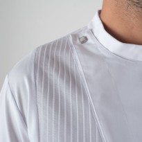 Veste de cuisine coréenne à manches longues extensible pour chef Giblor's Cesare 22P08G294