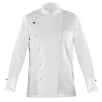 Veste de cuisine coréenne à manches longues extensible pour chef Giblor's Riccardo 22P08G292