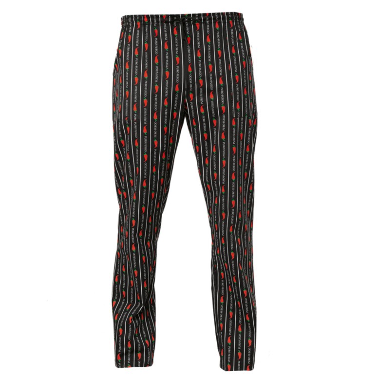 Pantalon de travail de cuisinier 100% coton à...