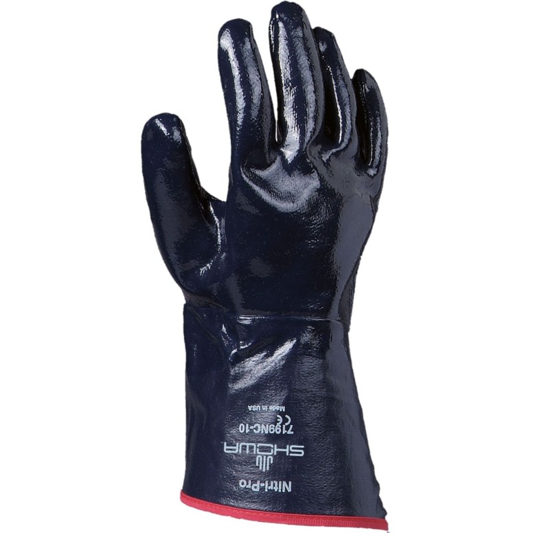 12 Paires - Gants Showa 7199NC en nitrile et...