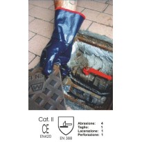 12 Paires - Gants Showa 7199NC en nitrile et coton Jersey renforcé