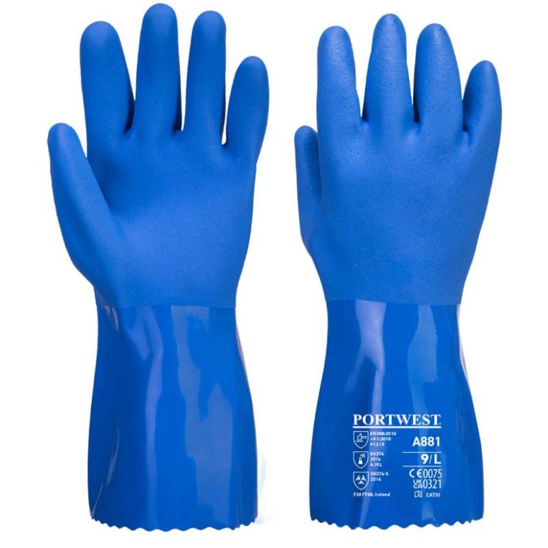 Gants de protection en PVC Ultramarine - A881...