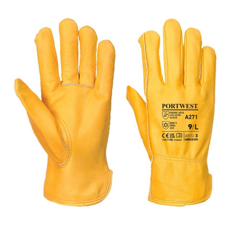 Gants de travail doublés Driver - A271 Portwest