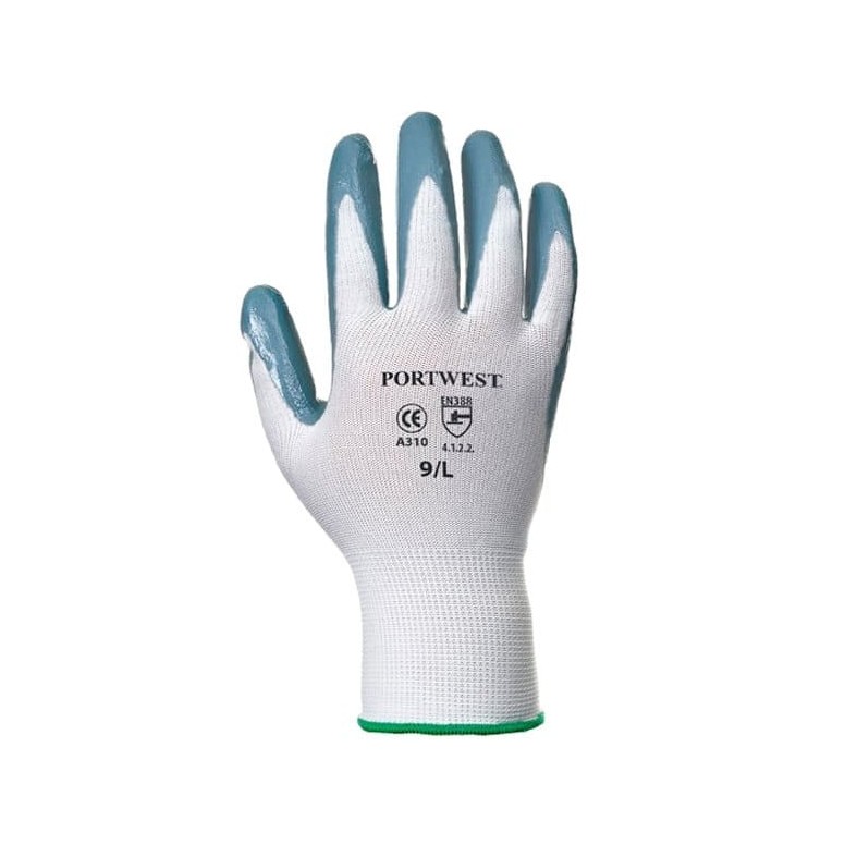 Gants de travail en nitrile avec support en...