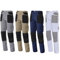 Pantalons de travail ISSA LINE Stretch 8730 à poches multiples et élastiques avec poches latérales