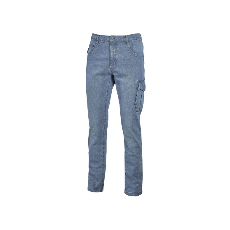 Jeans de travail stretch à poches multiples...