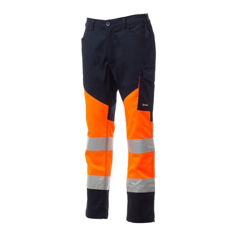 Pantalon bicolore de travail haute visibilité...