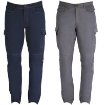 Pantalon de travail professionnel Slim Fit à poches multiples en 100% coton