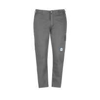 Pantalon gris économique en coton 100% Massaua, doublé en polaire, pour l'hiver, avec poches multiples