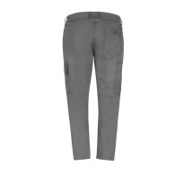 Pantalon gris économique en coton 100% Massaua, doublé en polaire, pour l'hiver, avec poches multiples