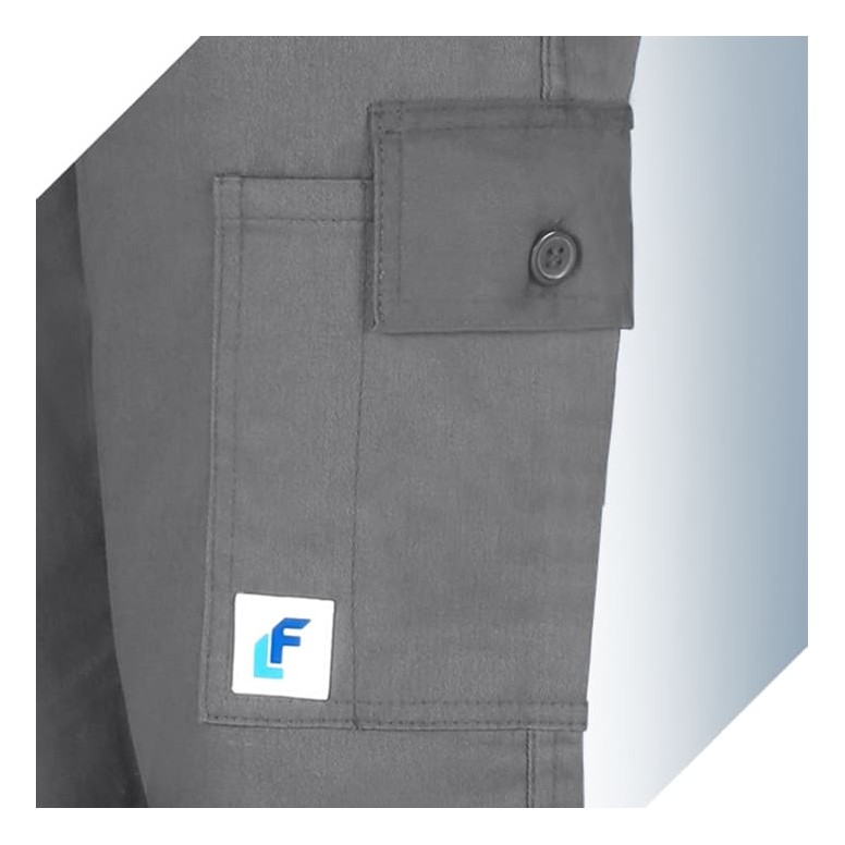 Pantalon gris économique en coton 100% Massaua,...