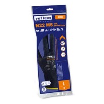 Gants de travail supportés en nitrile MicroSandy Reflexx N22 MS avec protection contre les coupures