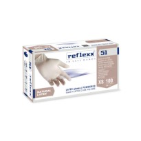 Gants en latex avec poudre Reflexx R51 2