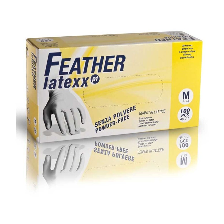 Gants en latex sans poudre - Feather Latexx PF
