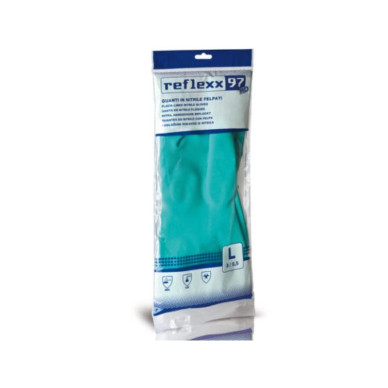 Gants réutilisables en nitrile Reflexx 97