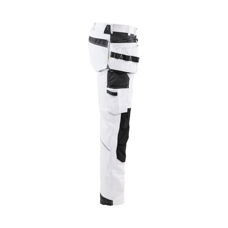 Pantalon de travail à poches multiples stretch...