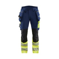 Pantalon de travail haute visibilité Multipoche Stretch Blaklader High VIS stretch 4 VIE  112516488933C50