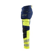 Pantalon de travail haute visibilité Multipoche Stretch Blaklader High VIS stretch 4 VIE  112516488933C50