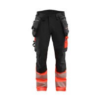 Pantalon de travail haute visibilité Multipoche Stretch Blaklader High VIS stretch 4 VIE  112516488933C50