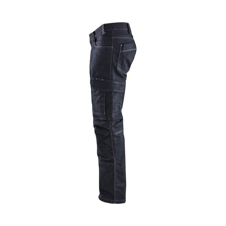 Pantalons de travail en jean Multipoche Stretch...