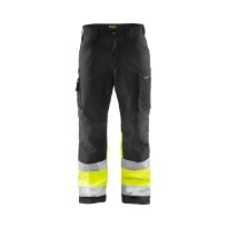 Pantalon de travail Multipoches Softshell haute visibilité Blaklader High Vis 156225178933C50