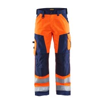 Pantalons de travail Multipoches haute visibilité Blaklader High Vis 156618113389C50