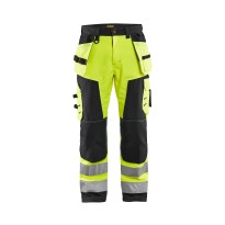 Pantalons de travail Multipoches Softshell haute visibilité Blaklader High Vis Artisan 156725173389C50
