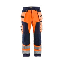 Pantalons de travail Multipoches Softshell haute visibilité Blaklader High Vis Artisan 156725173389C50