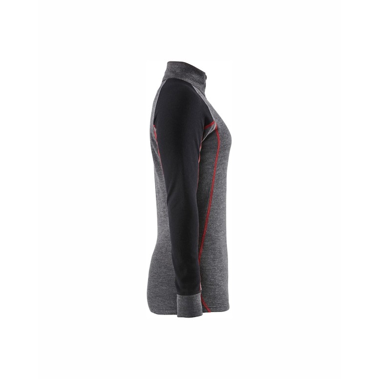Maillot Thermique à manches longues avec zip de...