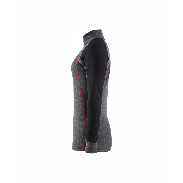 Maillot Thermique à manches longues avec zip de...
