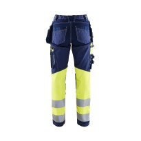 Pantalon de Travail Haute Visibilité Stretch Multipoches 100% Coton Blaklader Lady 719613708833C42