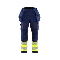 Pantalon de travail haute visibilité stretch imperméable multipoches Blaklader Softshell 182125138933C50