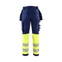 Pantalon de travail haute visibilité stretch imperméable multipoches Blaklader Softshell 182125138933C50