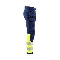 Pantalon de travail haute visibilité stretch imperméable multipoches Blaklader Softshell 182125138933C50