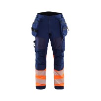 Pantalon de travail haute visibilité stretch imperméable multipoches Blaklader Softshell 182125138933C50