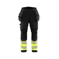 Pantalon de travail haute visibilité stretch imperméable multipoches Blaklader Softshell 182125138933C50