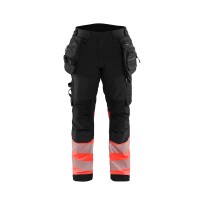 Pantalon de travail haute visibilité stretch imperméable multipoches Blaklader Softshell 182125138933C50