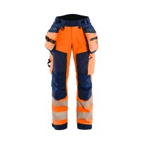 Pantalon de Travail Haute Visibilité Stretch Imperméable Multipoches Blaklader Softshell Lady 711825133389C42