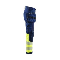 Pantalon de Travail Haute Visibilité Stretch Imperméable Multipoches Blaklader Softshell Lady 711425138933C42