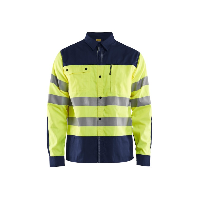 Chemise de travail Blaklader haute visibilité...