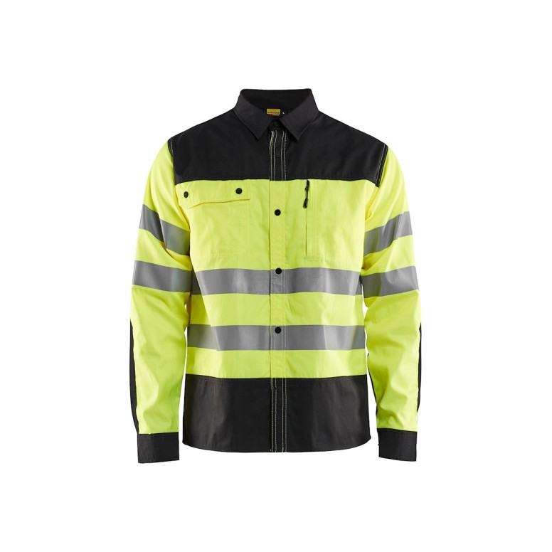 Chemise de travail Blaklader haute visibilité...