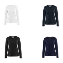 T-shirt de travail à manches longues pour femme Blaklader 100 % coton 330110321000L