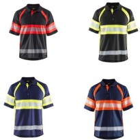 Polo de travail haute visibilité Blaklader protection contre les rayons UV à manches courtes 333810518933L